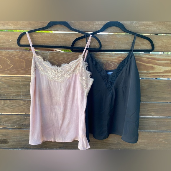 Chemise Lace Neckline Tank Tops - set of 2 - Picture 2 of 7